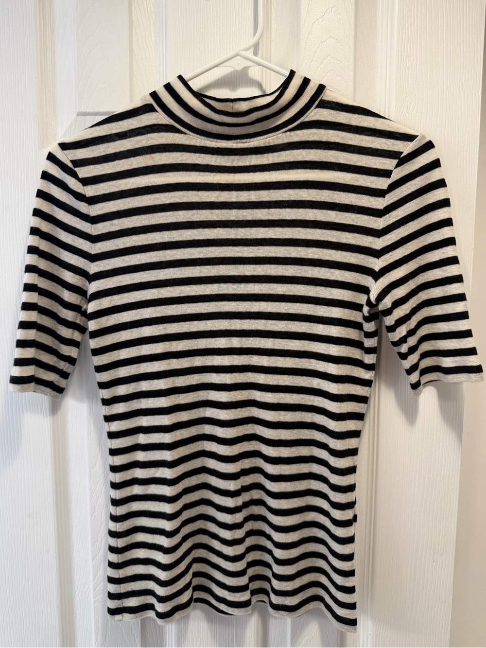 HUGO BOSS Responsible Collection Striped Rib-Knit T-shirt